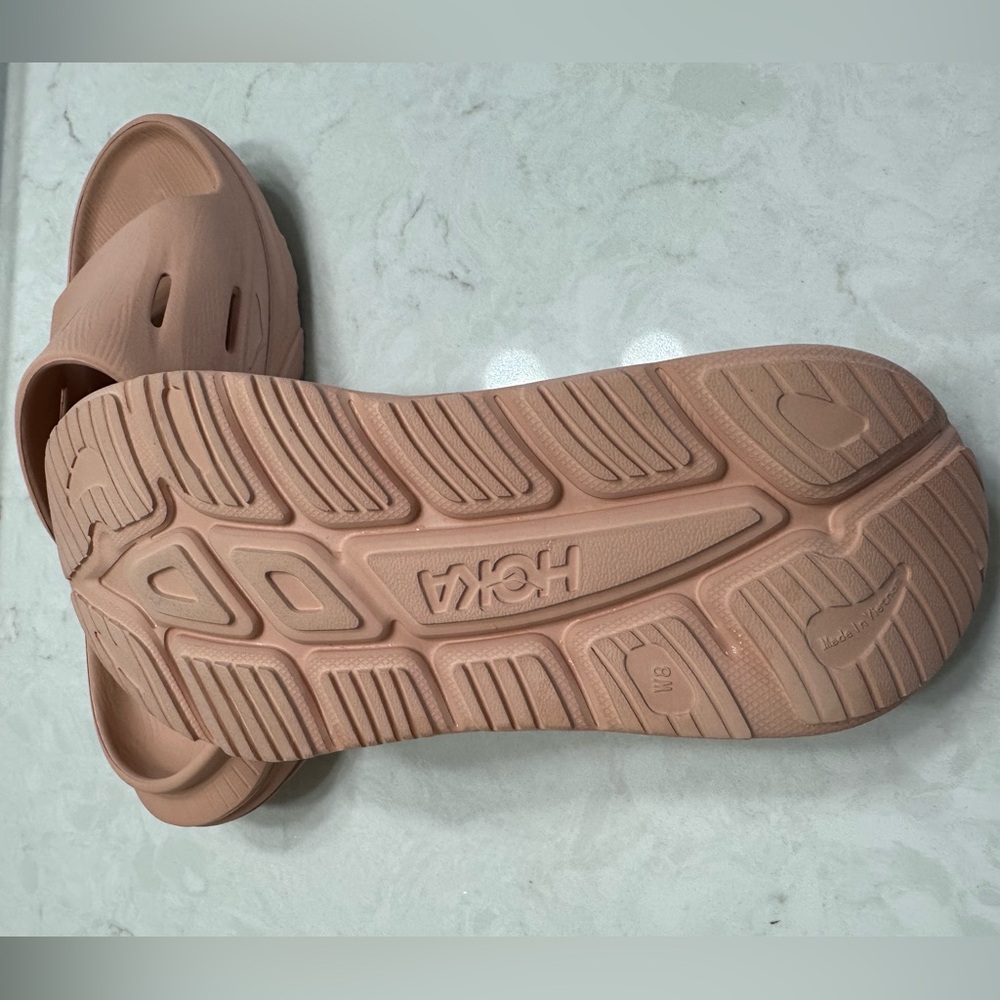 HOKA Recovery Slide, Size 8, Light Peach - Picture 7 of 9